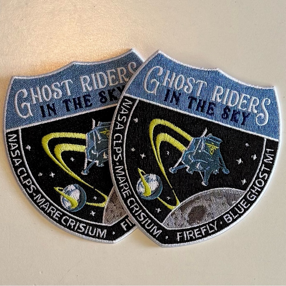 Firefly Aerospace Blue Ghost M1 Mission Patches - Set of 2